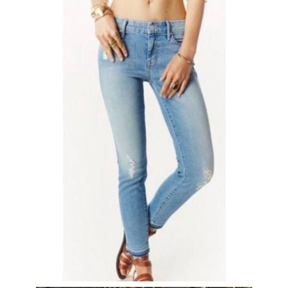 MOTHER Undone Hem Looker Jeans, Cliffhanger sz 25